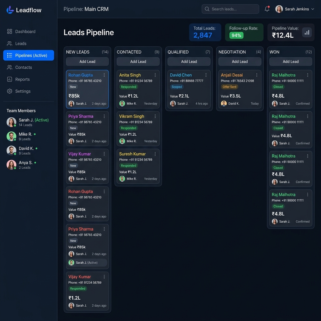 NMCT Flow Lead Pipeline Dashboard